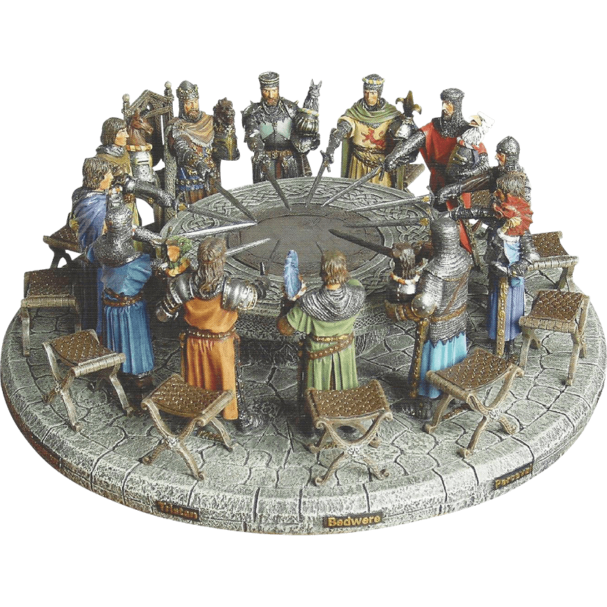 Hand Painted Knights of the Round Table Display - ME-0216 - Medieval ...