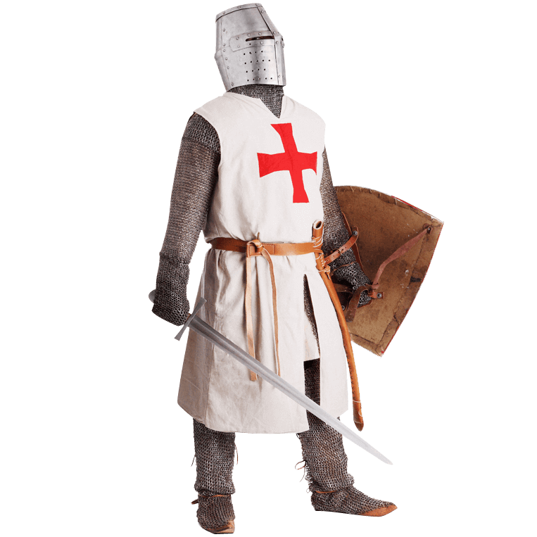 White Templar Knight Overcoat - MH-CL0303C - Medieval Collectibles