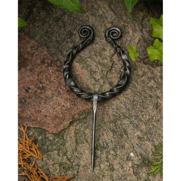 Viking Cloak Pin, Hand Forged Penannular Brooch