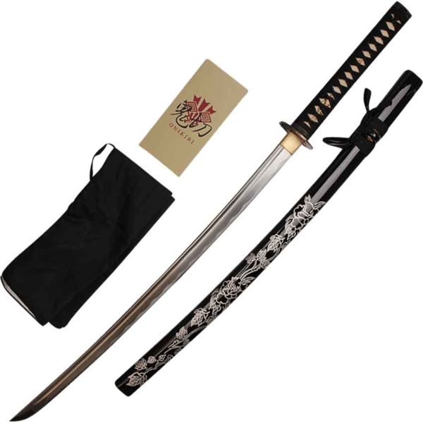 Flower Print Handmade Katana