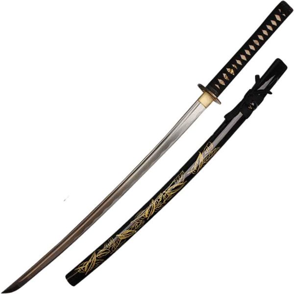 Leaf Print Handmade Katana