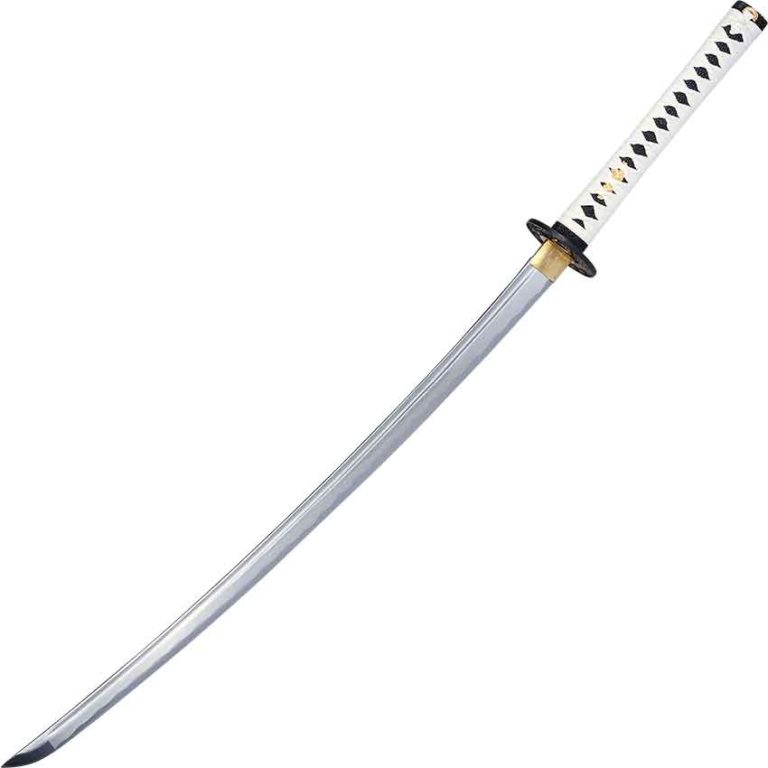 White Katana with Hidden Dagger - NP-KON02WT - Medieval Collectibles