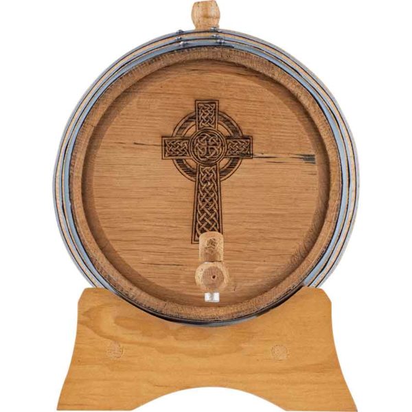 Celtic Cross 5 Liter Oak Barrel