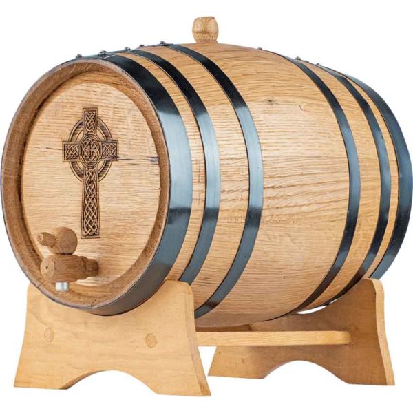 Celtic Cross 5 Liter Oak Barrel