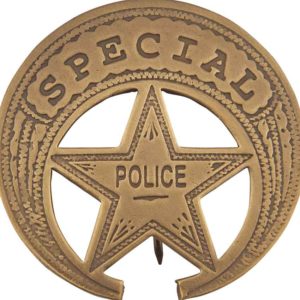 Brass Special Police Badge