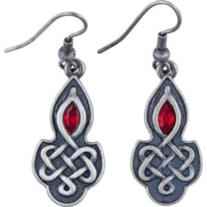 Celtic Ruby Earrings