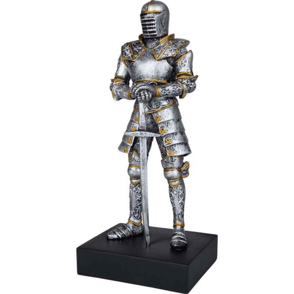 Ornate Armor Italian Knight Statue