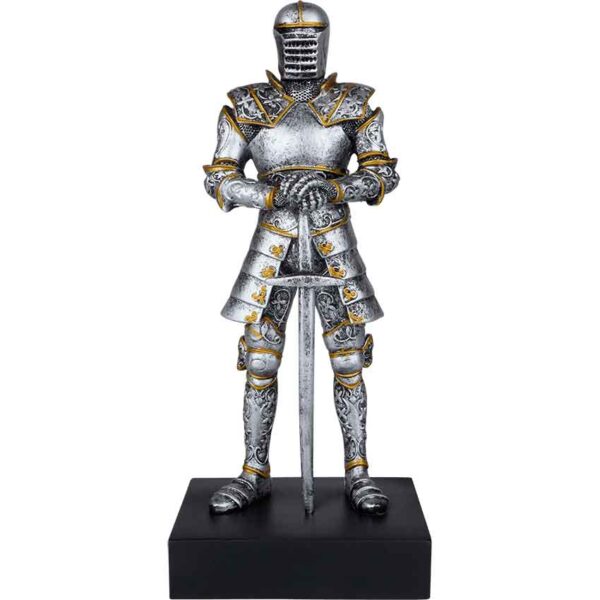 Ornate Armor Italian Knight Statue