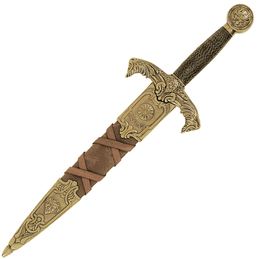 Brass King Arthur Dagger - SD4139L - Medieval Collectibles