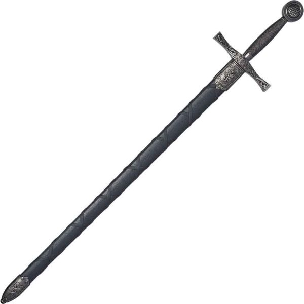 Nickel Excalibur Sword with Scabbard - SD4170NQ - Medieval Collectibles