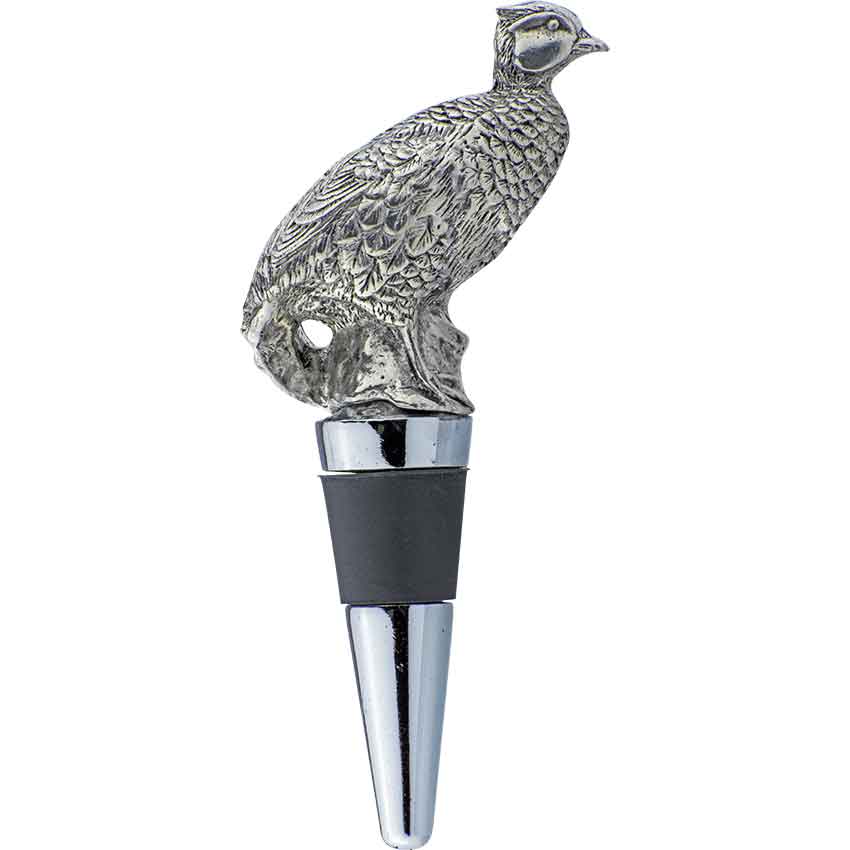 Pheasant Bottle Stopper - VH-V960T - Medieval Collectibles