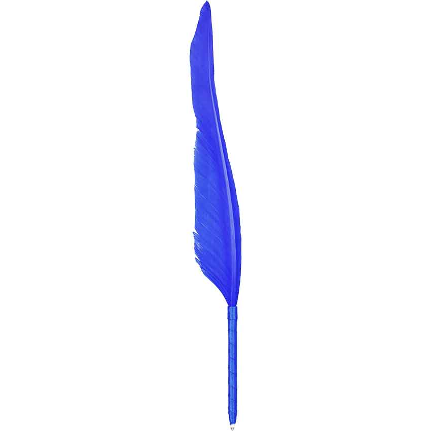 blue quill pen