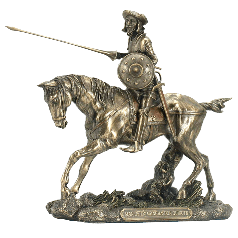 Don Quixote with Lance Statue - WU-1432 - Medieval Collectibles