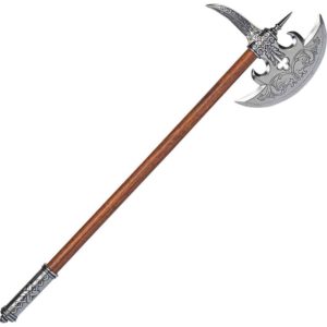 16th Century German Silver Battle Axe