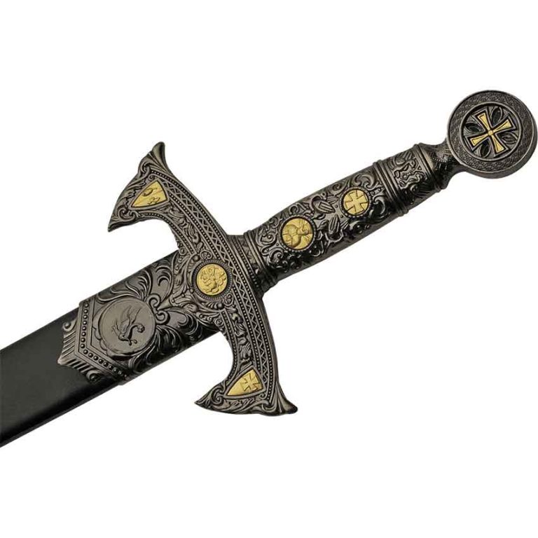 Silver and Gold Knights Templar Sword