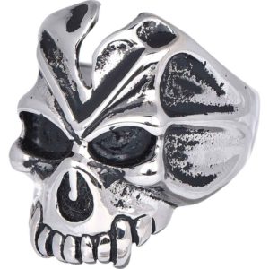 Cracked Vampire Skull Ring - AST-1056 - Medieval Collectibles