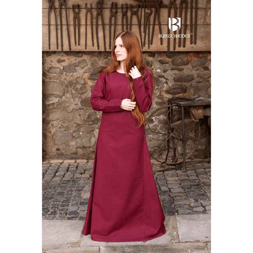 Scarlet Viking Underdress - Hemp - Medieval Collectibles