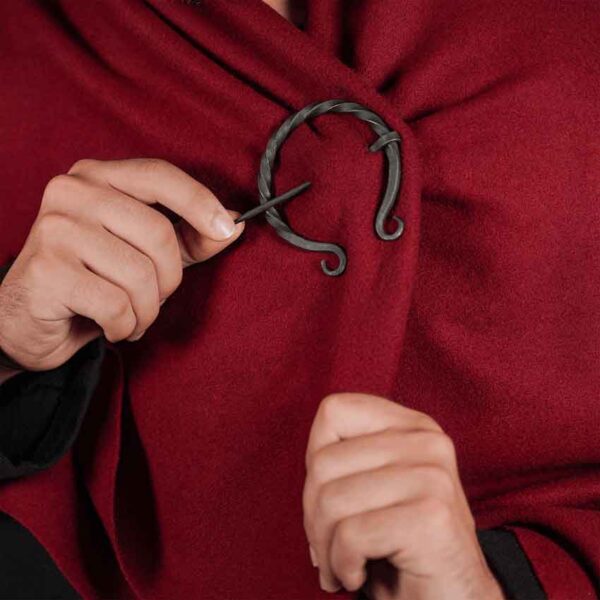 Twisted Medieval Cloak Pin