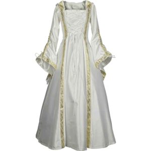 Hooded Medieval Wedding Dress - MCI-628-H - Medieval Collectibles