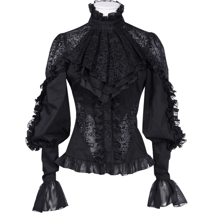 Womens Gothic Long Sleeve Shirts - Medieval Collectibles