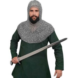 Childrens Aluminum and Rubber Chainmail Coif