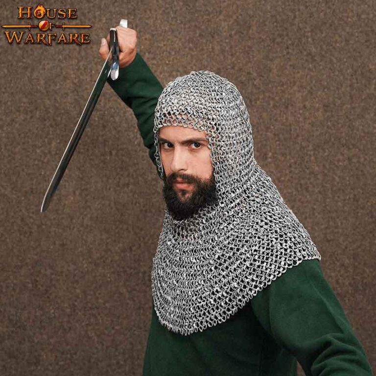 Aluminum Chainmail Coif - HW-700602 - Medieval Collectibles