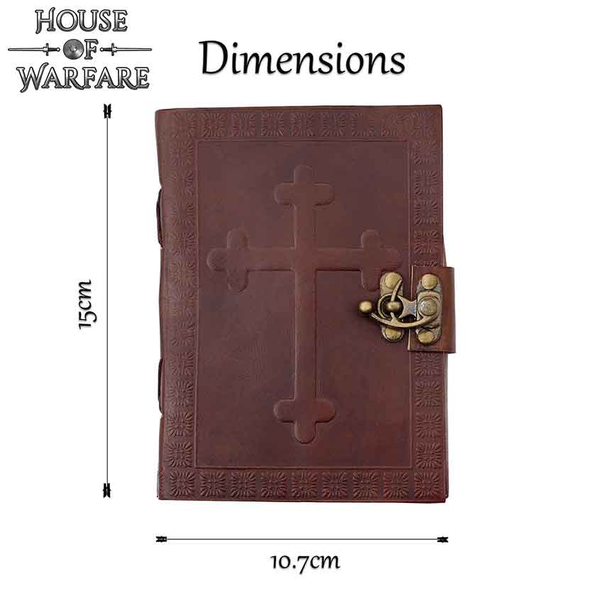 Leather-Bound Celtic Cross Journal