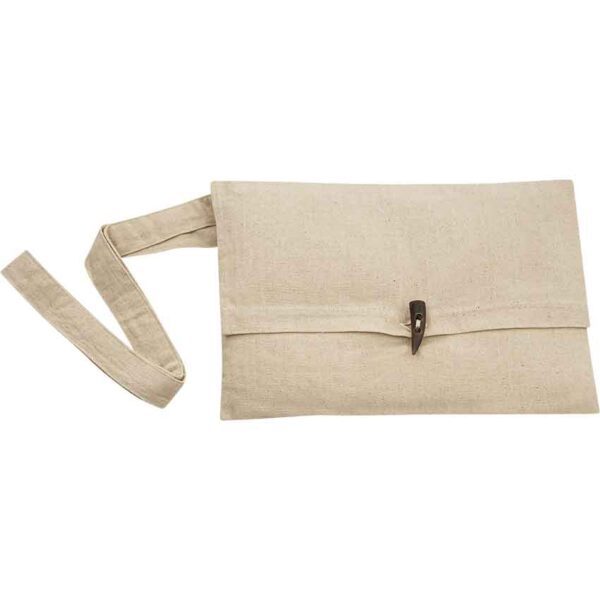 Medieval Canvas Shoulder Bag - Ecru