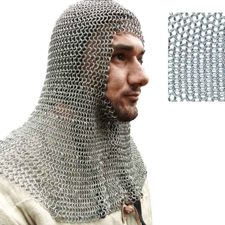 Butted Chainmail Coif - AB2547 - Medieval Collectibles