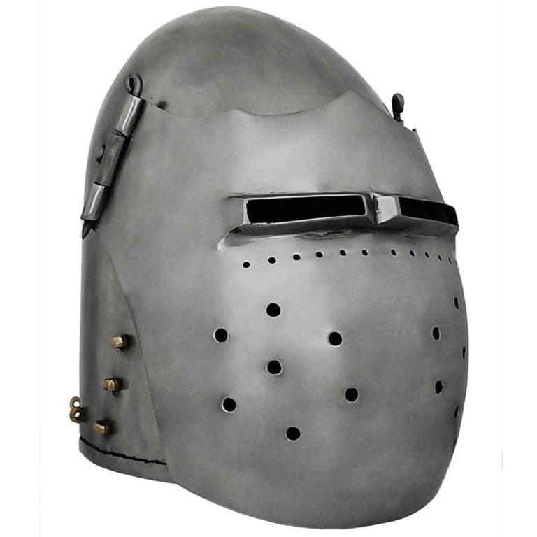 Great Fighting Bascinet Helmet - AB2971 - Medieval Collectibles