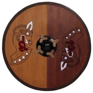 Round Horse Warrior Viking Shield