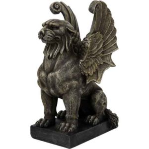 Regal Lion Gargoyle Statue