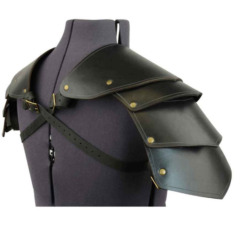 Knights Leather Spaulders