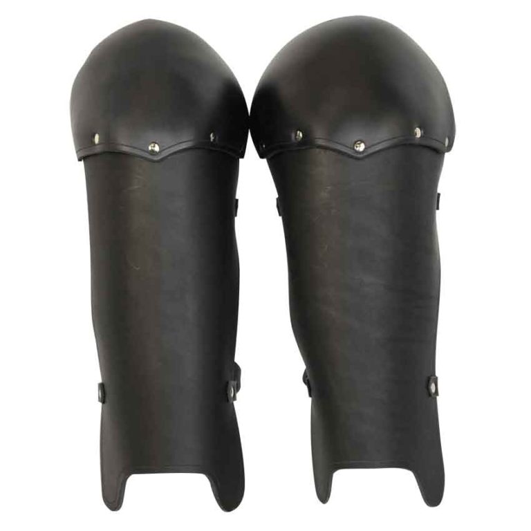 Molded Leather Greaves - DK5202 - Medieval Collectibles