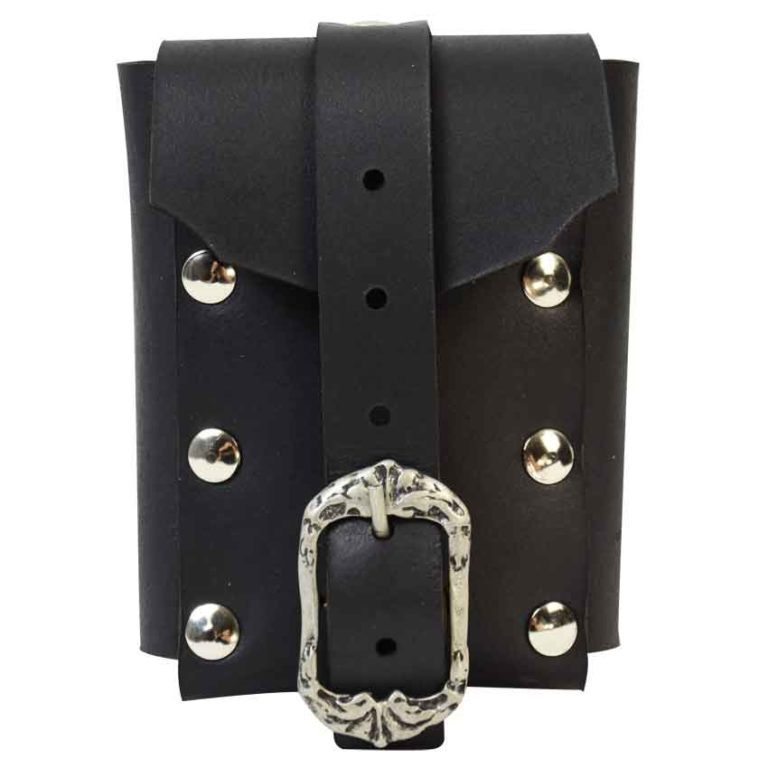 Medium Gothic Leather Belt Pouch