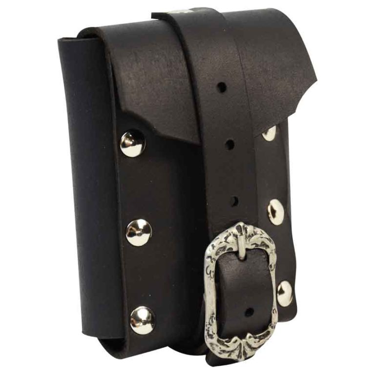 Medium Gothic Leather Belt Pouch