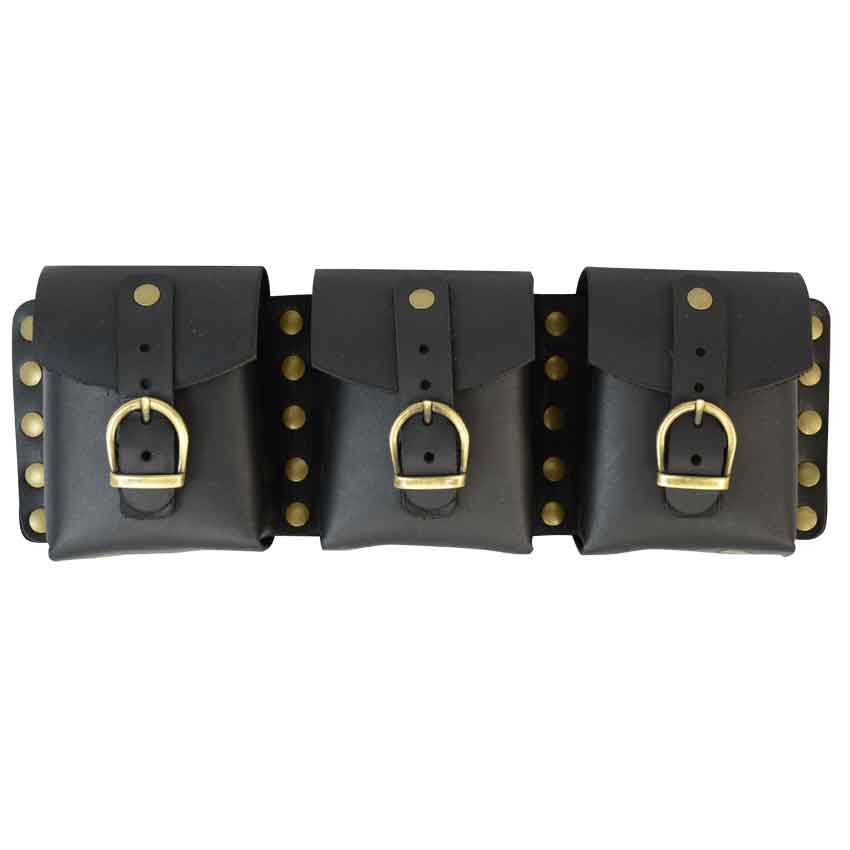 Leather utility belt on sale pouches