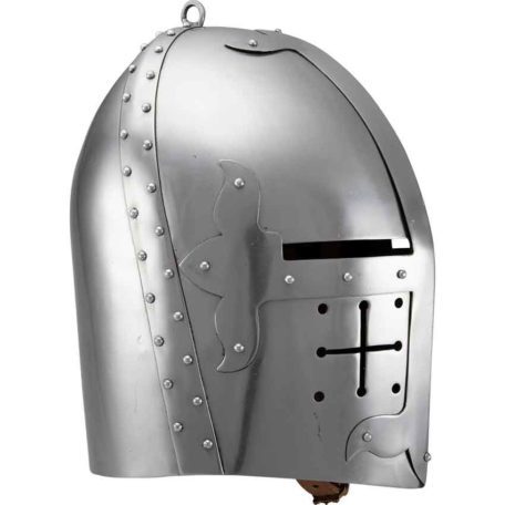 Gothic Knight Helmet - Polished - HW-700185 - Medieval Collectibles