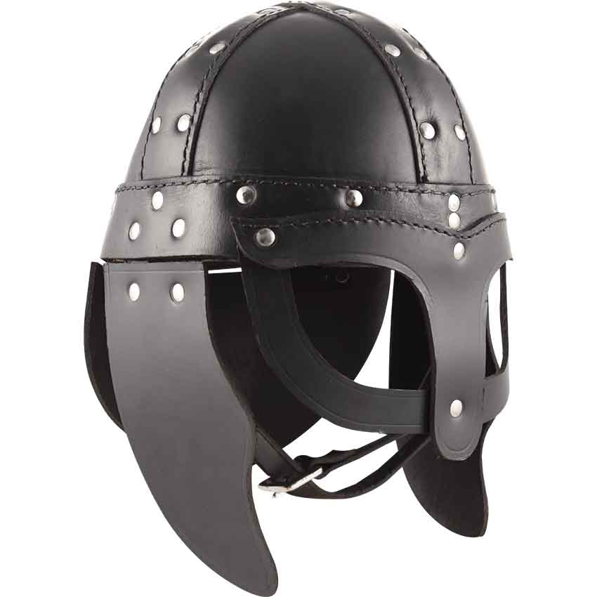 Leather Viking Helmet by Medieval Collectibles