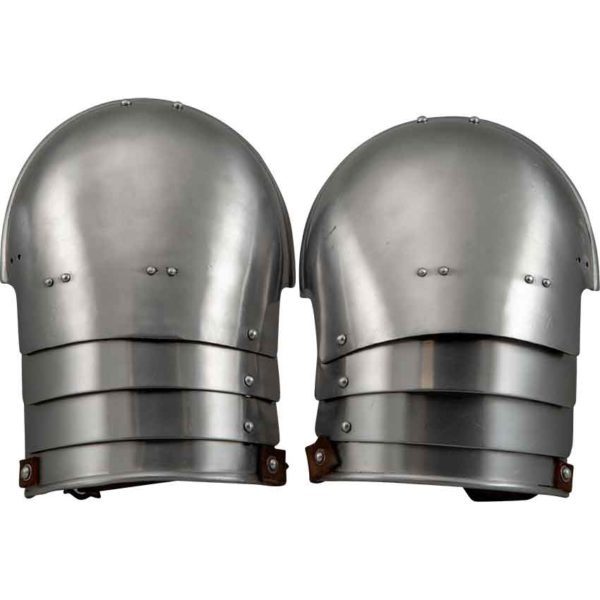 Knights Steel Pauldrons - Polished