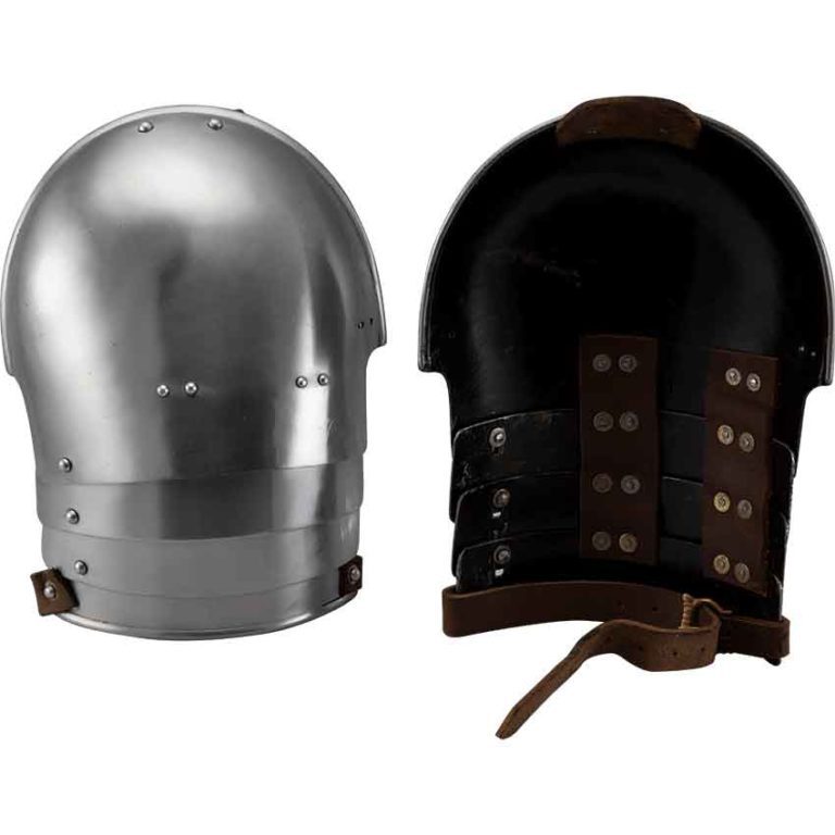 Knights Steel Pauldrons - Polished