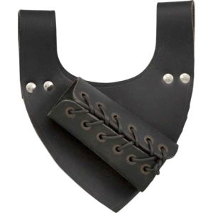 Angled Medieval Sword Frog - Black