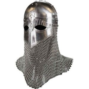 Viking Helmet with Aventail - 16 Gauge - HW-700498-16 - Medieval ...