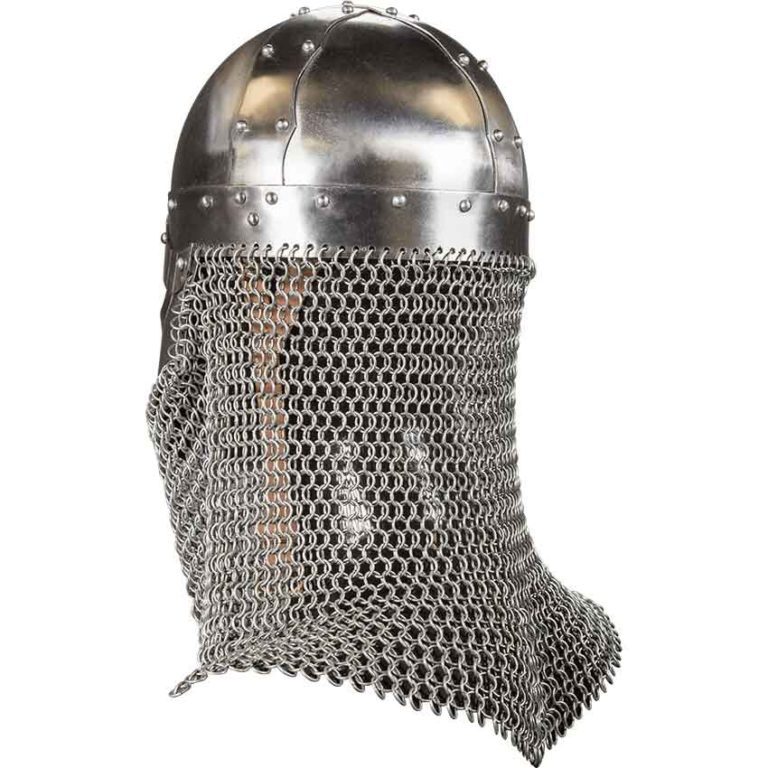 Viking Helmet with Aventail - 16 Gauge