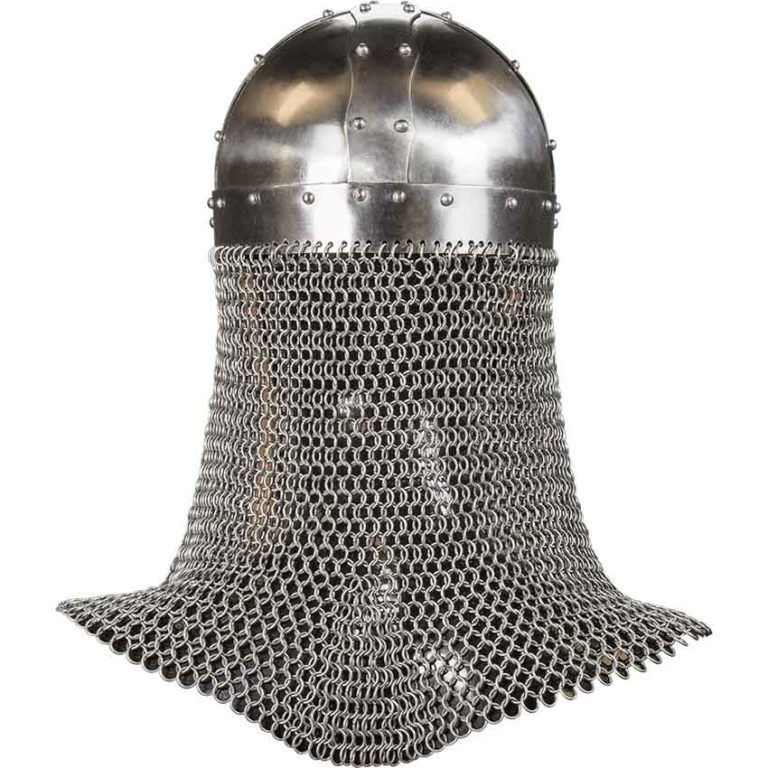 Viking Helmet with Aventail - 16 Gauge