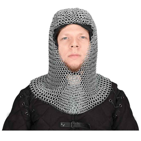 Butted Chainmail Coif - HW-700601-L - Medieval Collectibles