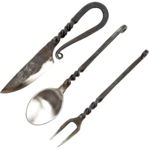 Medieval Cutlery Set Knife Spoon Butcher Knife Middle 