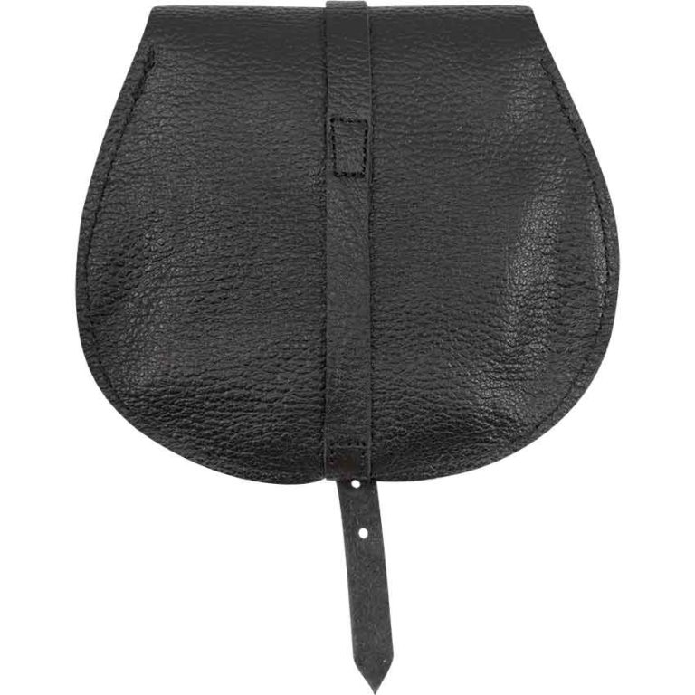 Small Merchant Leather Bag - Black