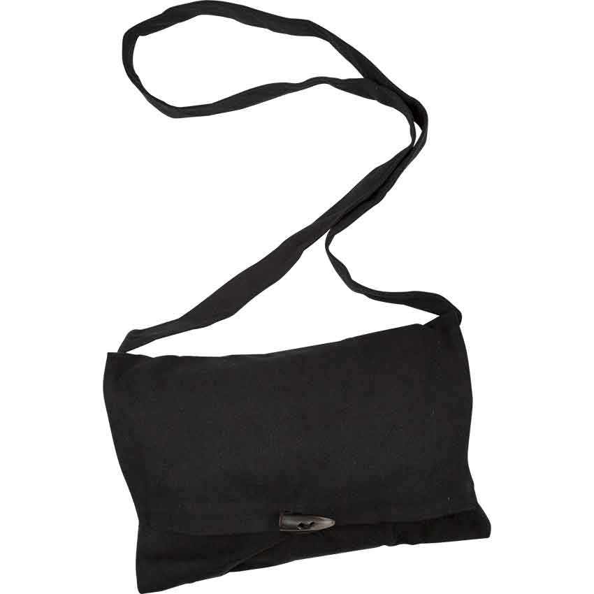 Canvas Messenger Bag Black