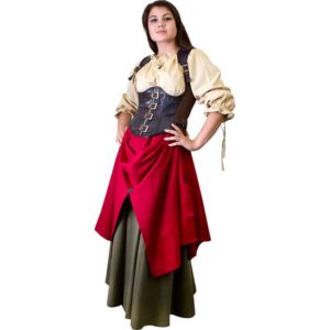 Leather Rogue Corset - MCI-3091 - Medieval Collectibles